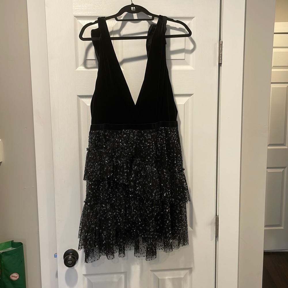 Short black dress, perfect for holiday season! Never worn!